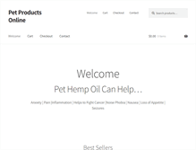 Tablet Screenshot of pet-products-online.com